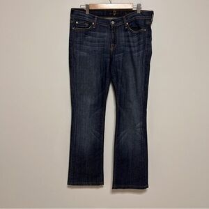 7 Seven for all man kind Women’s 29x29 Blue Denim Jeans Straight leg Medium Wash